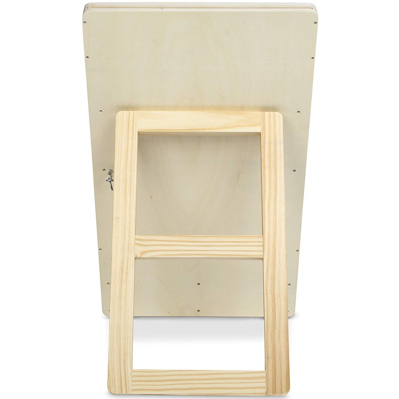 peleya Prize Drop Disc Game Wood 27.8" x 15.9" with Chalkboards Carnival Game Trade Show - Image 4